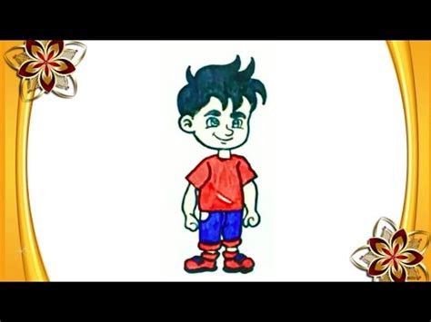 男生要怎麼畫|如何一步一步畫男孩 by Easydrawforkids